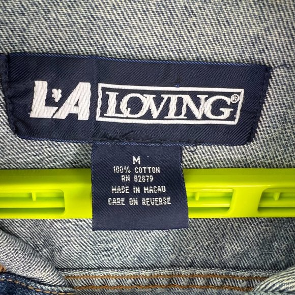 Vintage Country Jam 2002 Womens Denim Blue Jean Jacket Button Front Size M - Picture 5 of 8